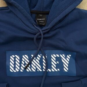Oakley Navy Blue Logo Pullover Hoodie